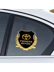 Металлическая эмблема на автомобиль "Toyota"самоклеящаяся